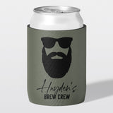 Personalised bucks party and bachelor party stubby holder, Brew Crew design, The Cheers Co Australia