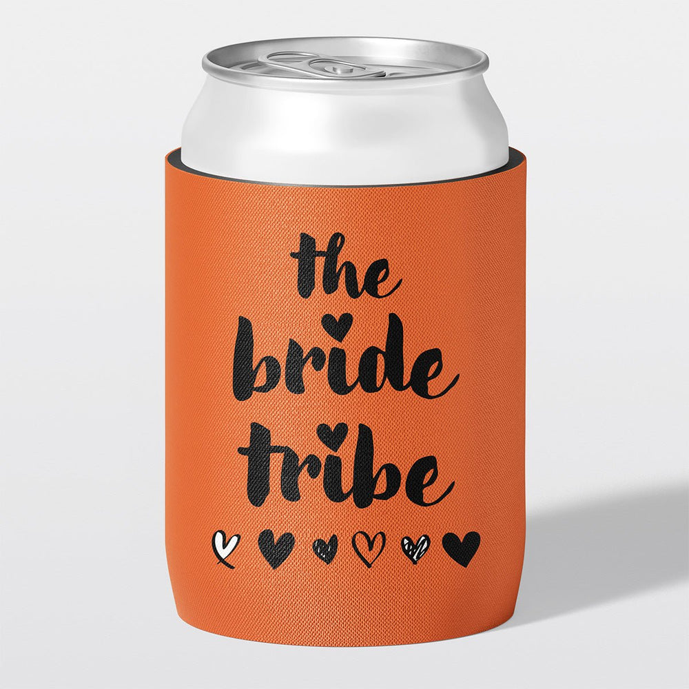 Personalised hens party stubby holder, Bride Tribe design, custom can cooler, The Cheers Co Australia, bachelorette