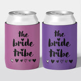 Personalised hens party stubby holder, Bride Tribe design, custom can cooler, The Cheers Co Australia, bachelorette