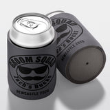 Personalised bucks party and bachelor party stubby holder, Groom Squad design, The Cheers Co Australia