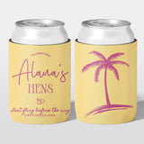 Personalised hens party stubby holder, Last Fling design, custom can cooler, The Cheers Co Australia, bachelorette