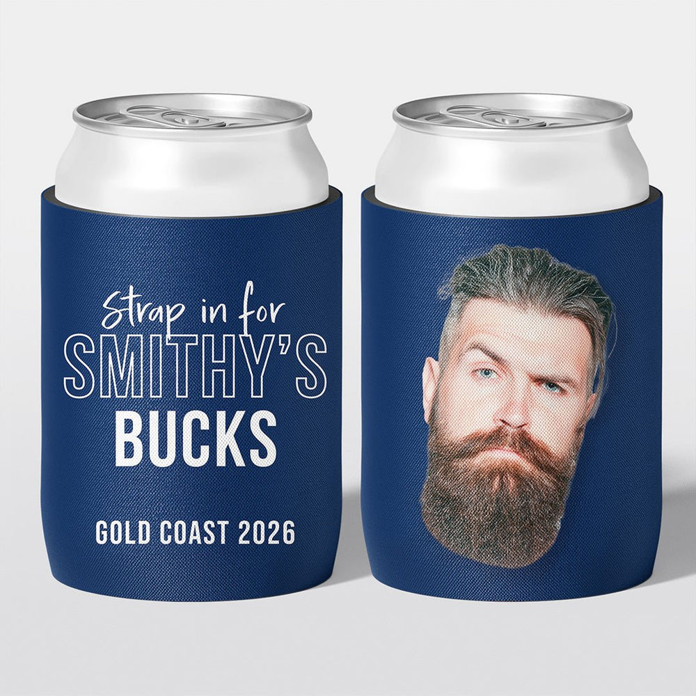 Personalised bucks party and bachelor party stubby holder, Legend design, The Cheers Co Australia