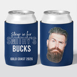 Personalised bucks party and bachelor party stubby holder, Legend design, The Cheers Co Australia