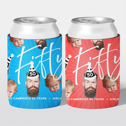 Party Hat Birthday Stubby Holders | Personalised - The Cheers Co.