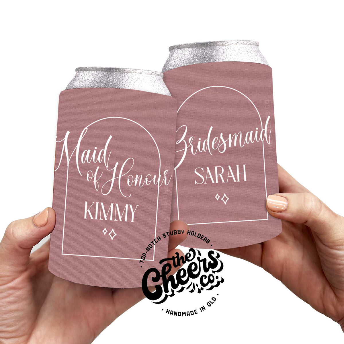 Christmas Stubby Holder Personalised, Custom Photo on Premium Beer