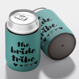 Personalised hens party stubby holder, Bride Tribe design, custom can cooler, The Cheers Co Australia, bachelorette