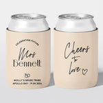 Personalised hens party stubby holder, Champagne Club design, custom can cooler, The Cheers Co Australia, champagne