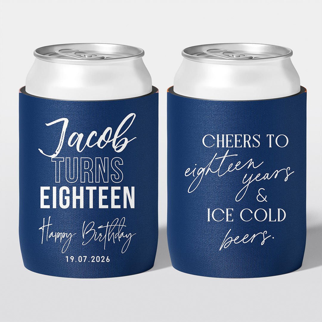 Cheers to Cold Beers Birthday Stubby Holders | Personalised - The Cheers Co.