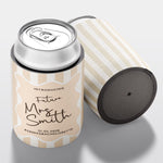 Personalised hens party stubby holder, Classic Stripe design, custom can cooler, The Cheers Co Australia, bachelorette