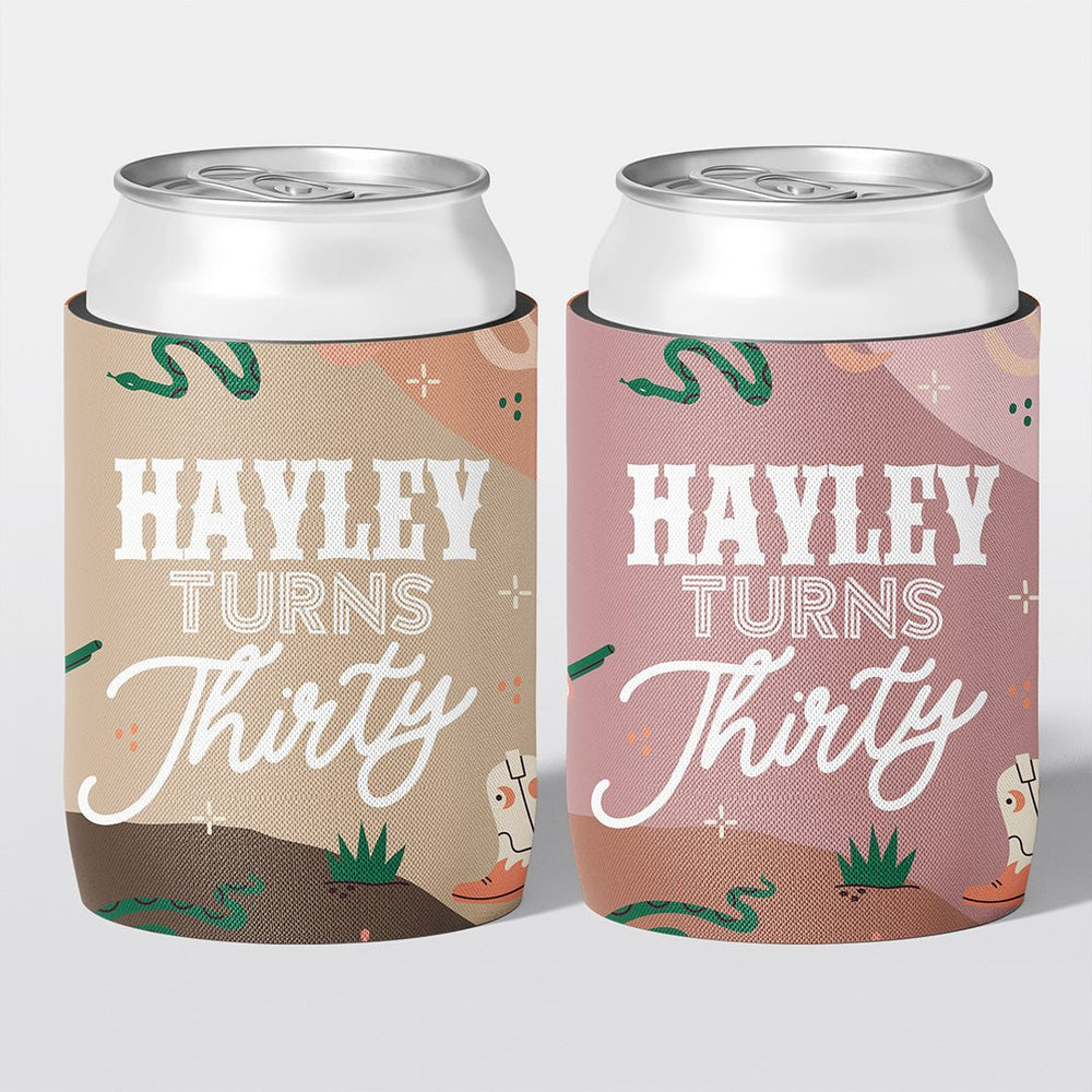 Cowgirl / Rodeo Birthday Stubby Holders | Personalised - The Cheers Co.