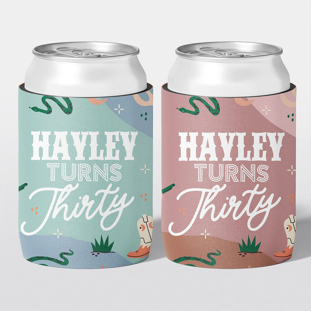 Cowgirl / Rodeo Birthday Stubby Holders | Personalised - The Cheers Co.