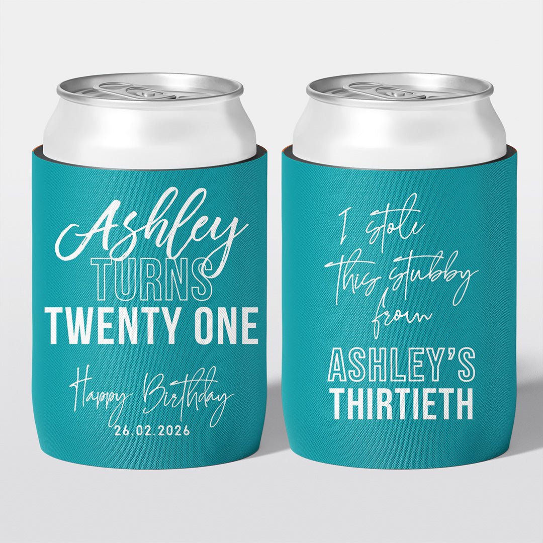I Stole This Stubby... Birthday Stubby Holders | Personalised - The Cheers Co.