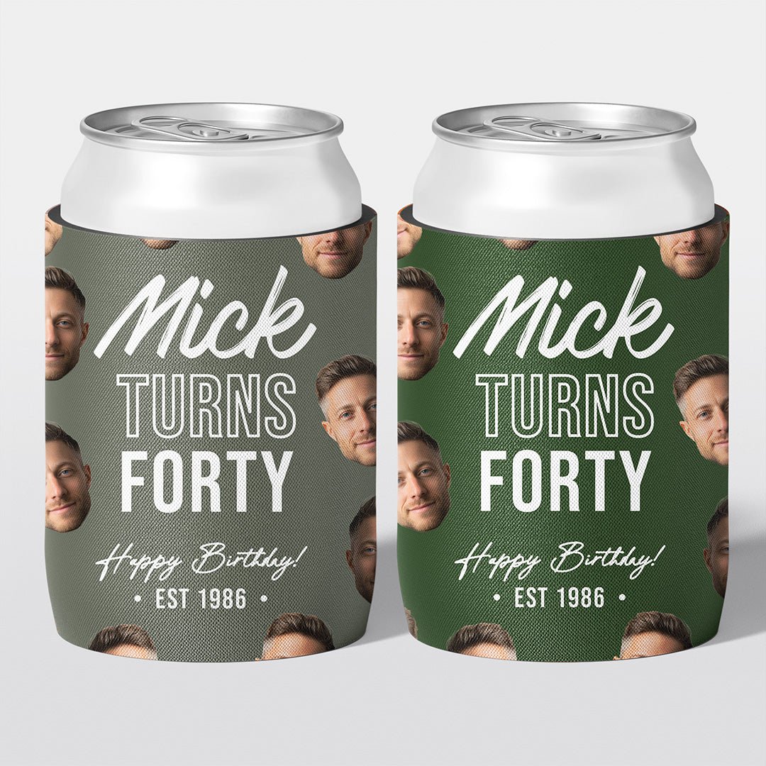 Mugshot Birthday Stubby Holders | Personalised - The Cheers Co.