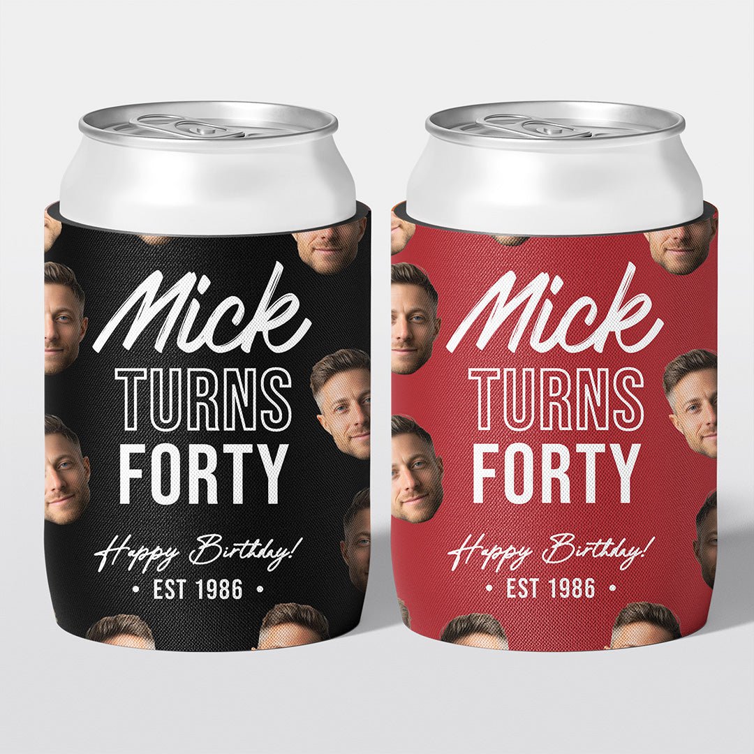 Mugshot Birthday Stubby Holders | Personalised - The Cheers Co.