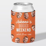 Personalised bucks party and bachelor party stubby holder, Mugshot design, The Cheers Co Australia