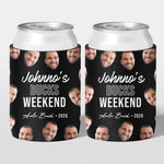 Personalised bucks party and bachelor party stubby holder, Mugshot design, The Cheers Co Australia