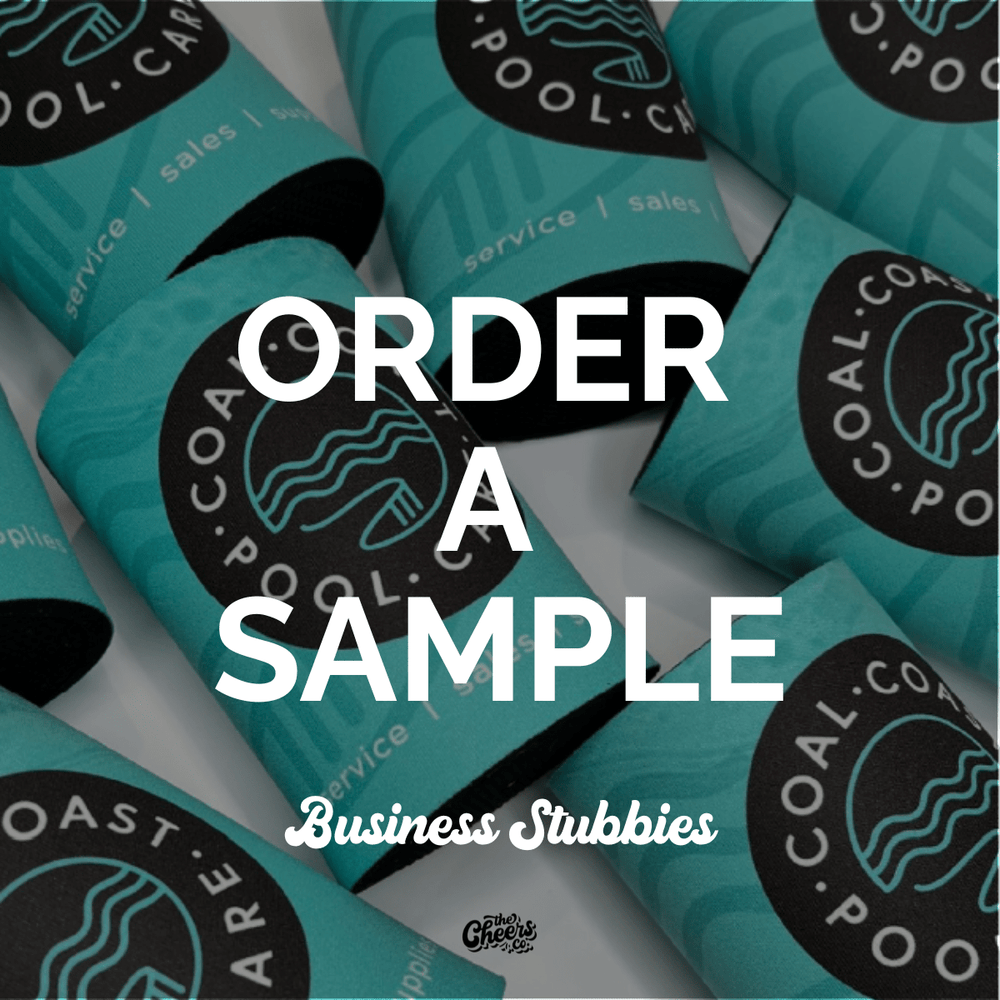 Order a Sample - Business Stubby Holders - The Cheers Co.