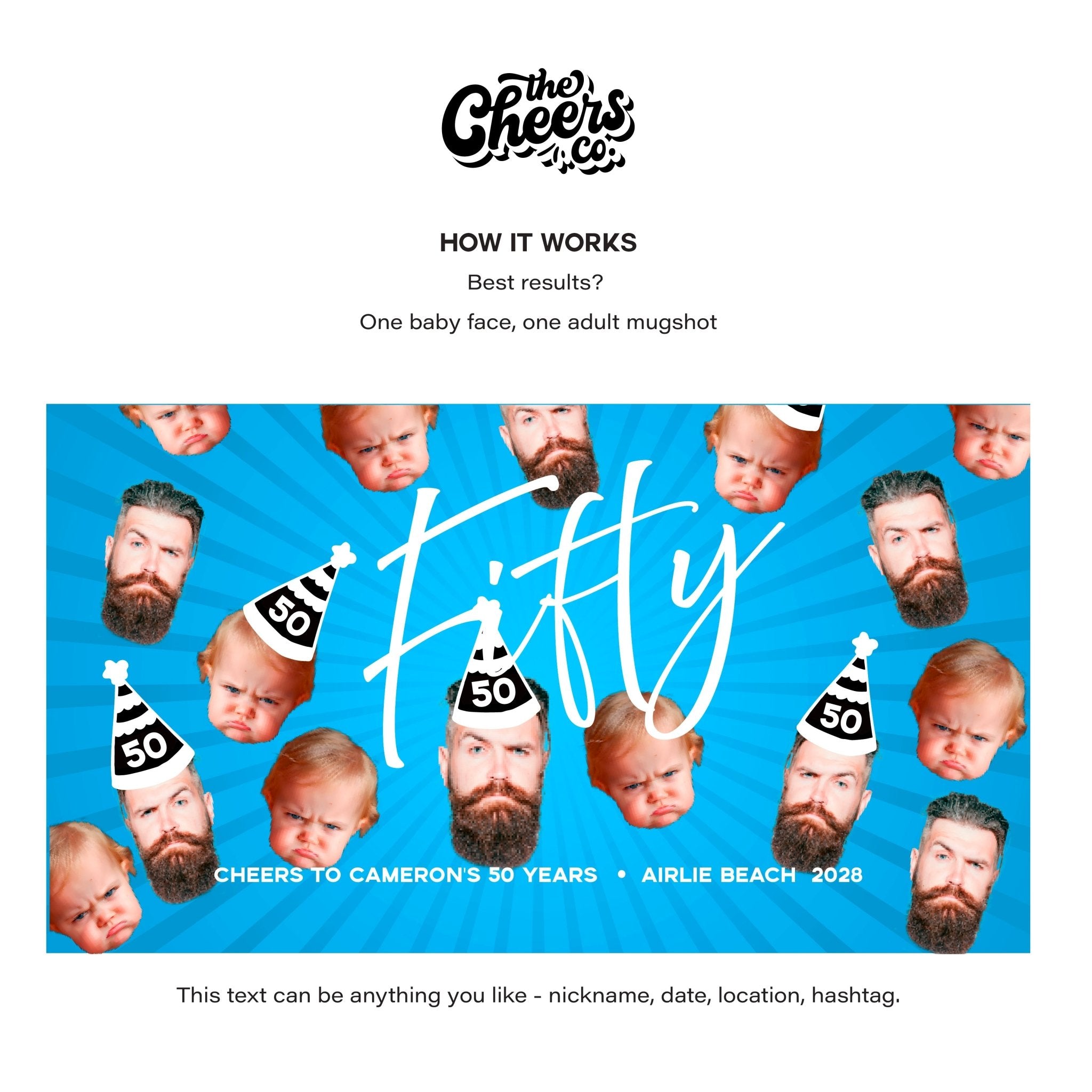 Party Hat Birthday Stubby Holders | Personalised - The Cheers Co.