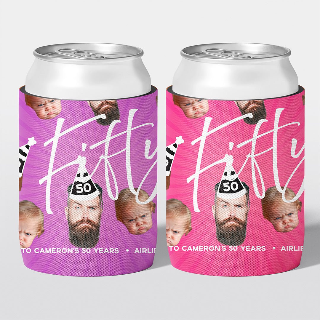Party Hat Birthday Stubby Holders | Personalised - The Cheers Co.