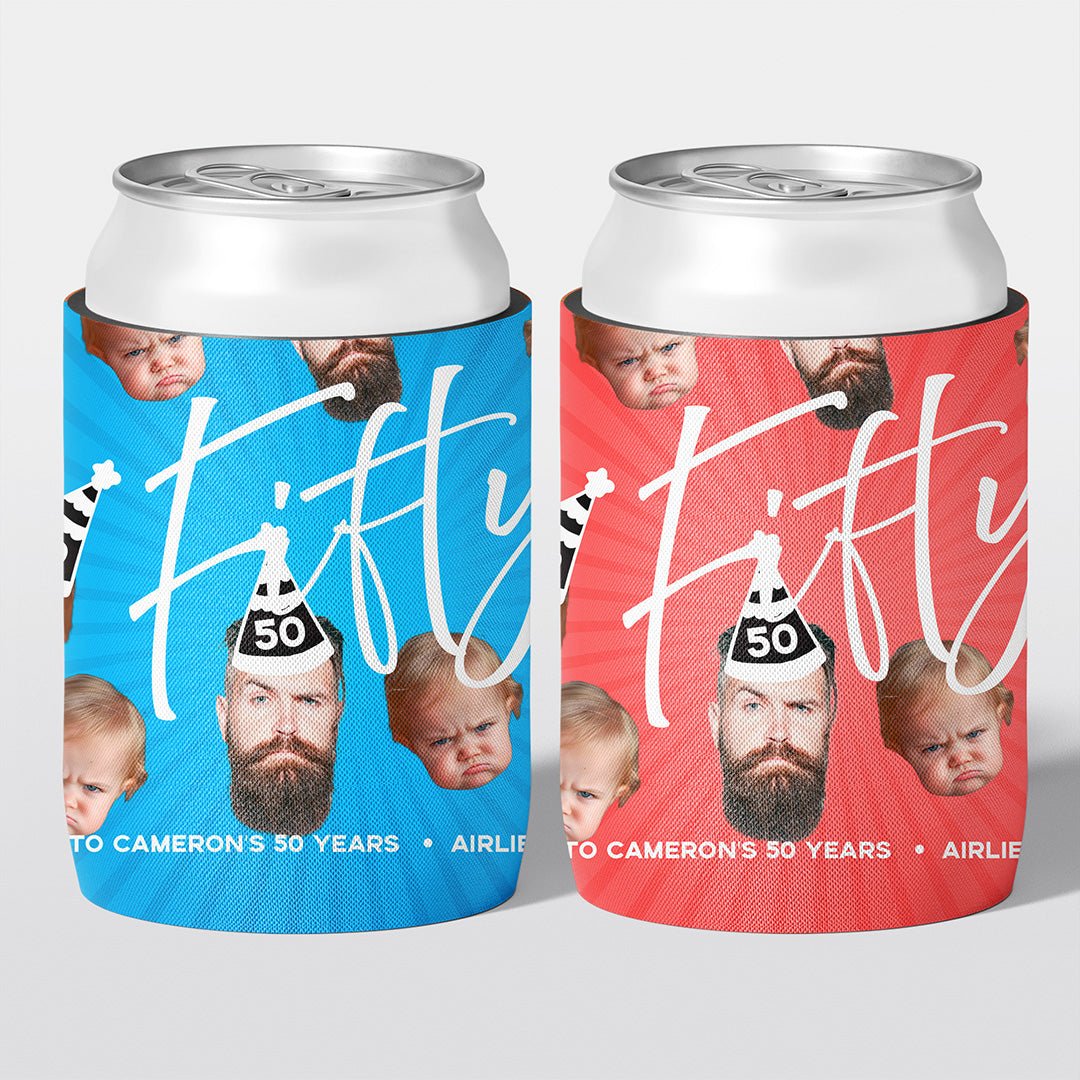 Party Hat Birthday Stubby Holders | Personalised - The Cheers Co.