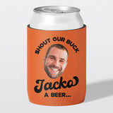 Personalised bucks party and bachelor party stubby holder, Shout Out design, The Cheers Co Australia