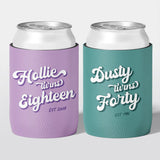 The Retro Edit... Birthday Stubby Holders | Personalised - The Cheers Co.