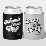 The Retro Edit... Birthday Stubby Holders | Personalised - The Cheers Co.