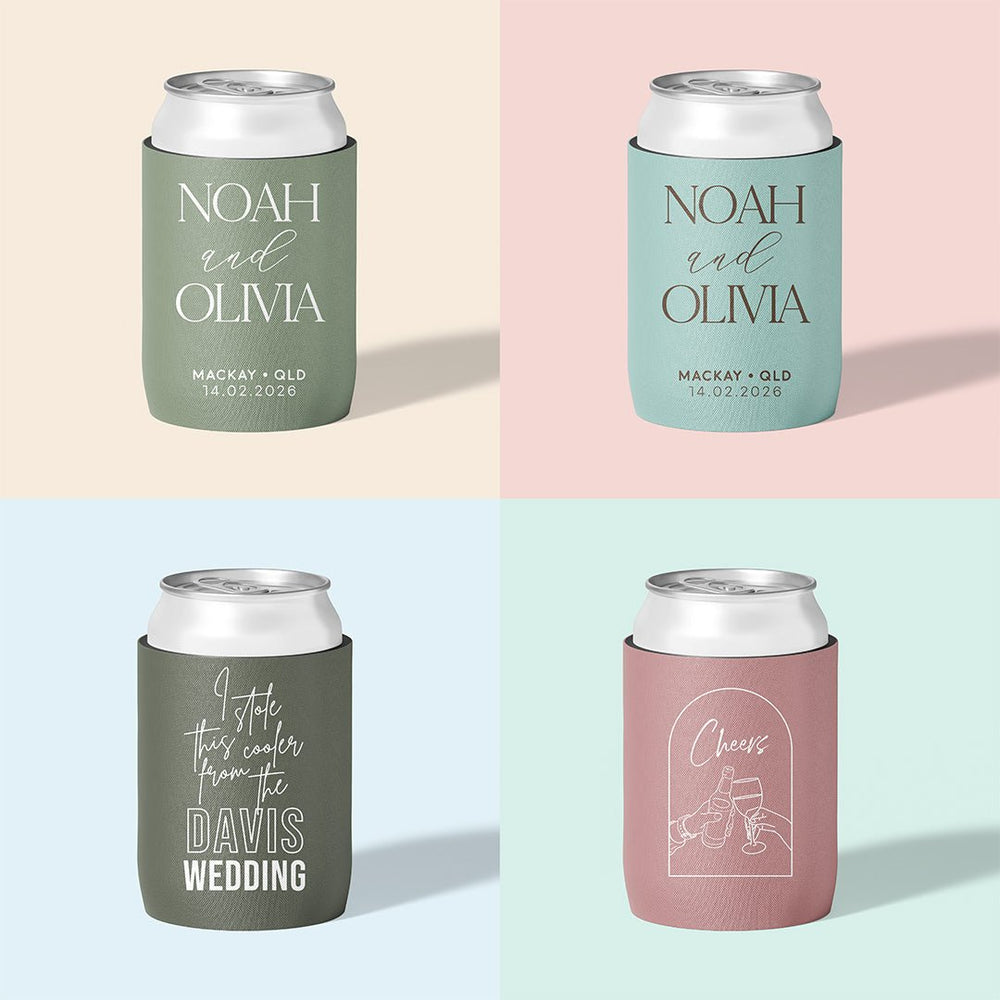 Stubby holder colour options chart, The Cheers Co