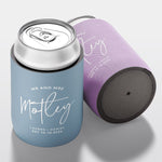 Personalised wedding stubby holder, The Flourish design, multiple colours, The Cheers Co Australia, Rustic & boho