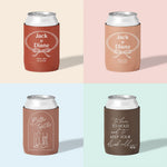 Personalised wedding stubby holder, The Knot design, multiple colours, The Cheers Co Australia, Rustic & Boho, Country