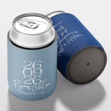 Personalised wedding stubby holder, The Stack design, multiple colours, The Cheers Co Australia,Modern, Minimal, Bold,