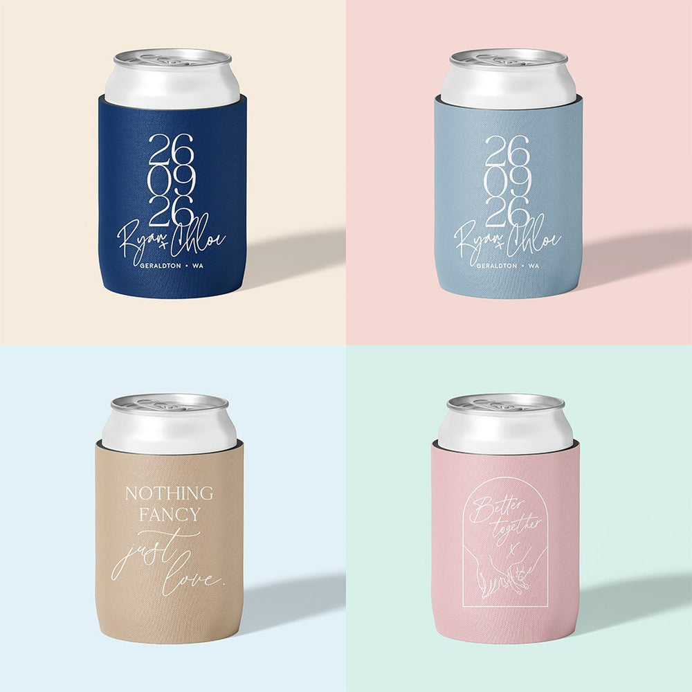 Stubby holder colour options chart, The Cheers Co
