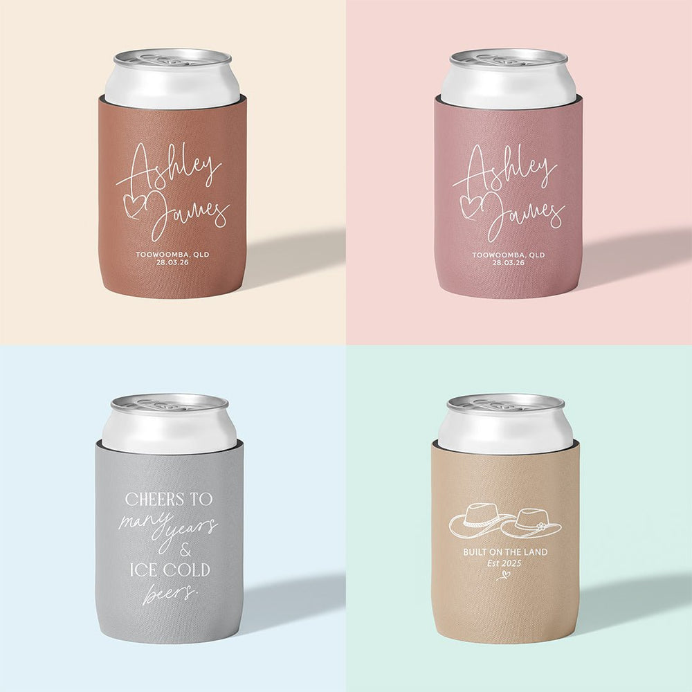 Stubby holder colour options chart, The Cheers Co