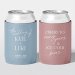 Wedding stubby holder, The Wedding design, assorted colours, The Cheers Co