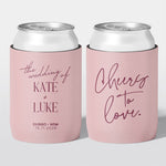 Wedding stubby holder, The Wedding design, assorted colours, The Cheers Co
